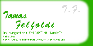 tamas felfoldi business card